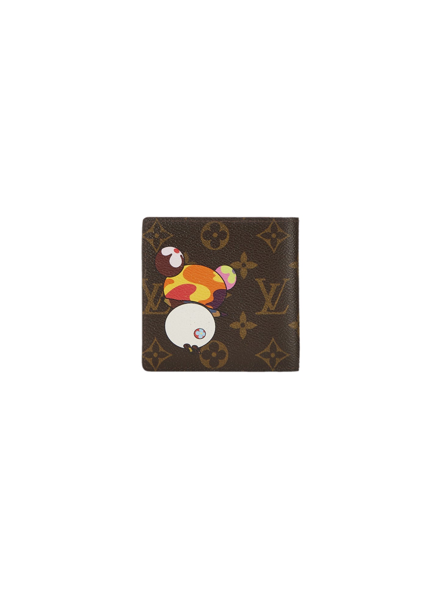 TAKASHI MURAKAMI X LOUIS VUITTON MONOGRAM CANVAS PANDA MARCO WALLET