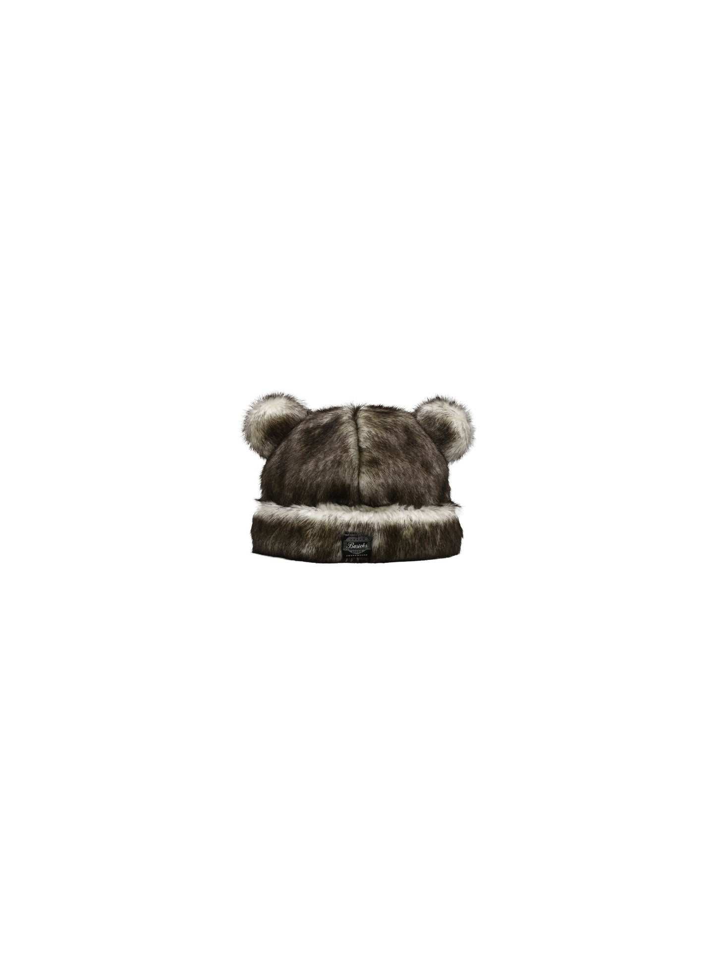 Basicks Bear BEANIE Japan EXCLUSIVE Silver White