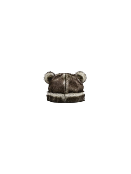 Basicks Bear BEANIE Japan EXCLUSIVE Silver White