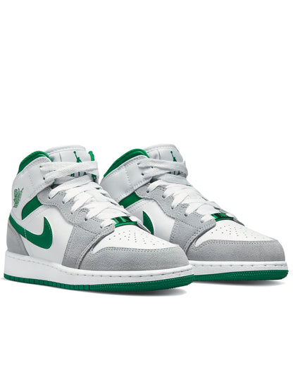 Air Jordan 1 Mid SE White Pine Green Smoke Grey (GS) DC7248-103