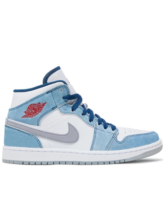 Jordan 1 Mid French Blue Fire Red  DN3706-401