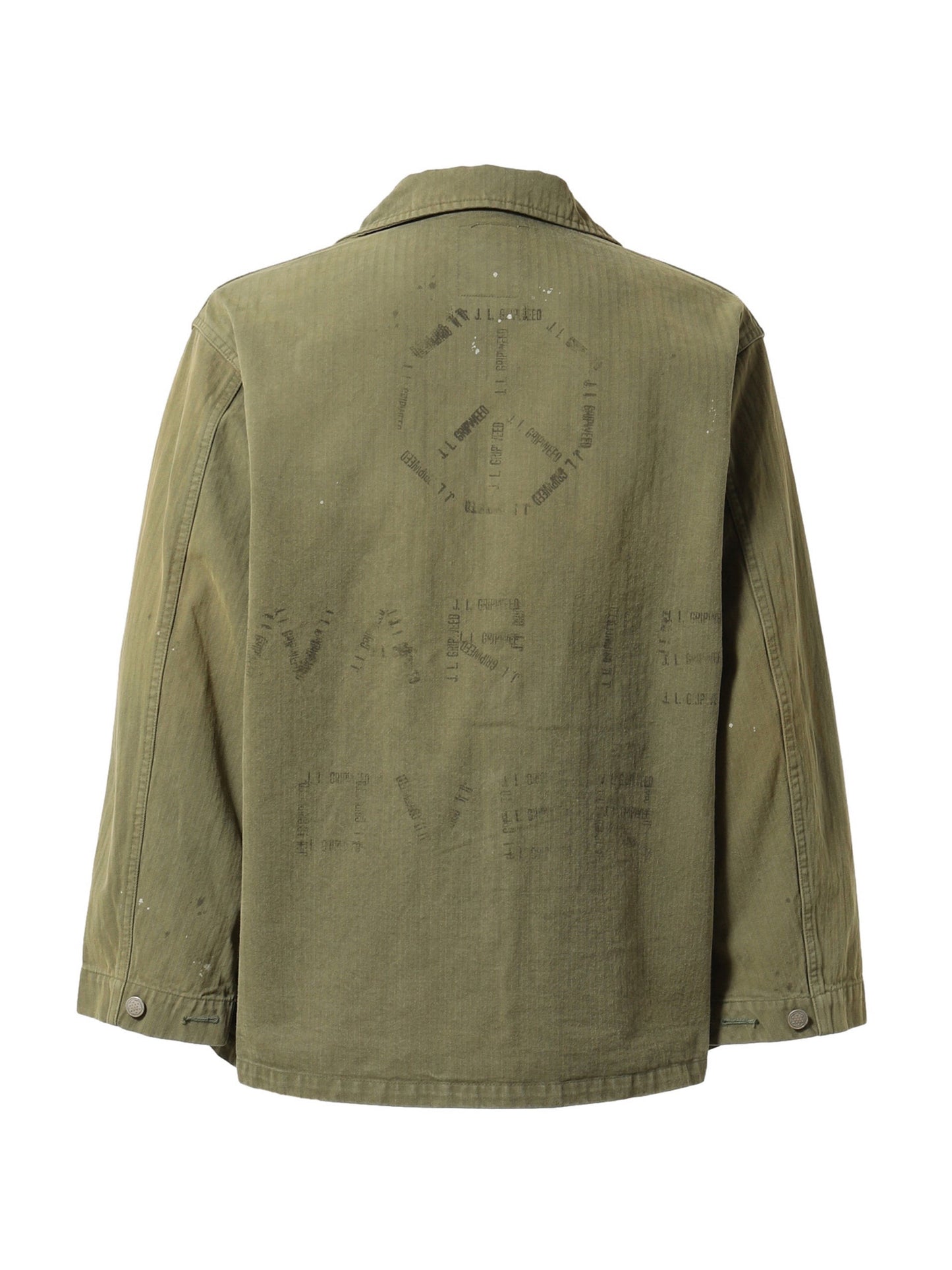 BOW WOW JOHN PEACE M42 HBT JACKET / OLV DRAB AGEING