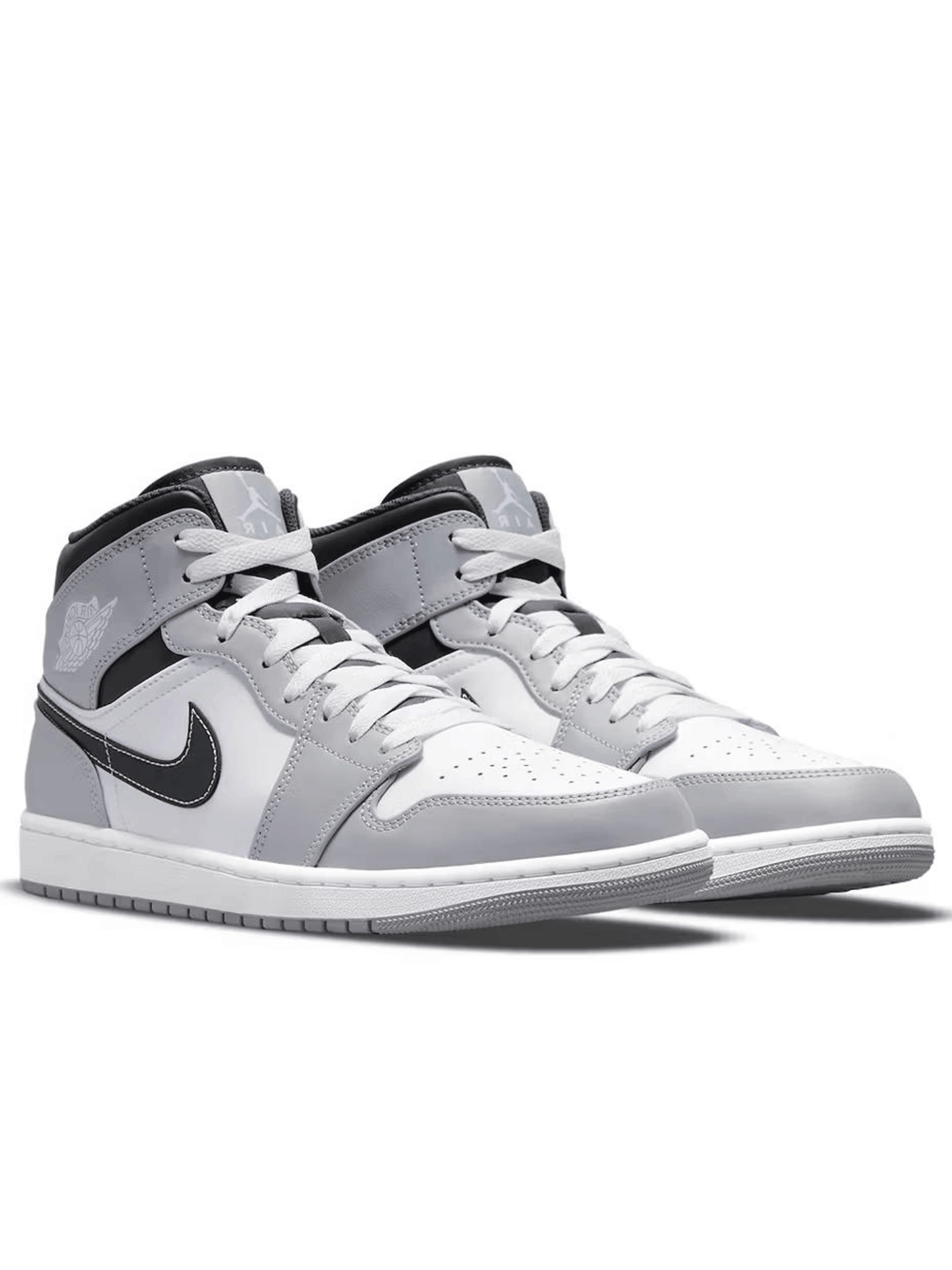 Air Jordan 1 Mid Light Smoke Grey Anthracite  554724-078