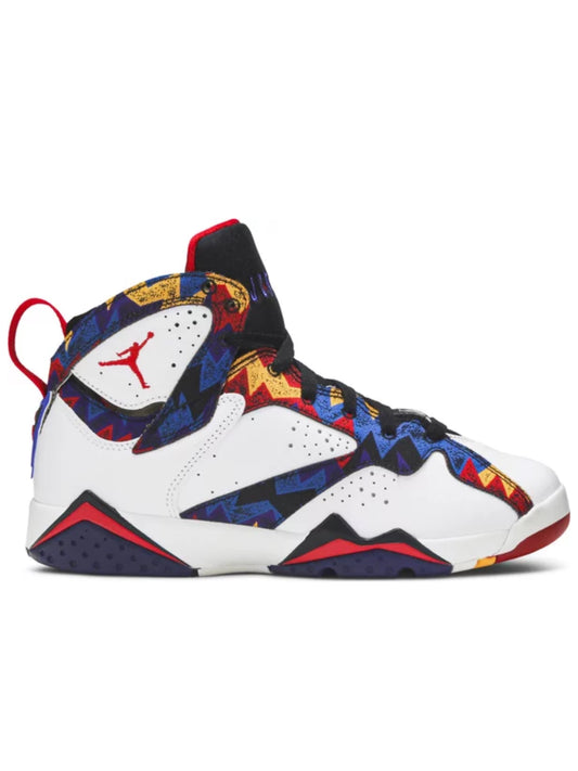 Air Jordan 7 Retro BG White/Unvrsty RD-Blk-Bright CNC 304774-142