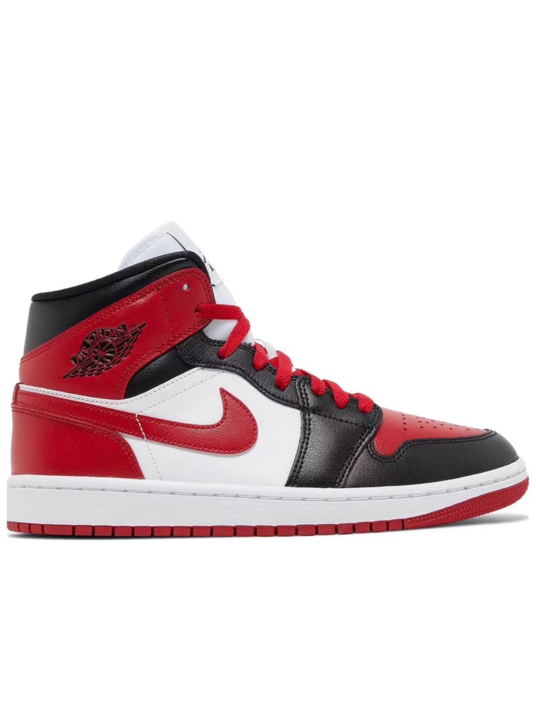 Air Jordan 1 Mid Alternate Bred Toe (W) BQ6472-079