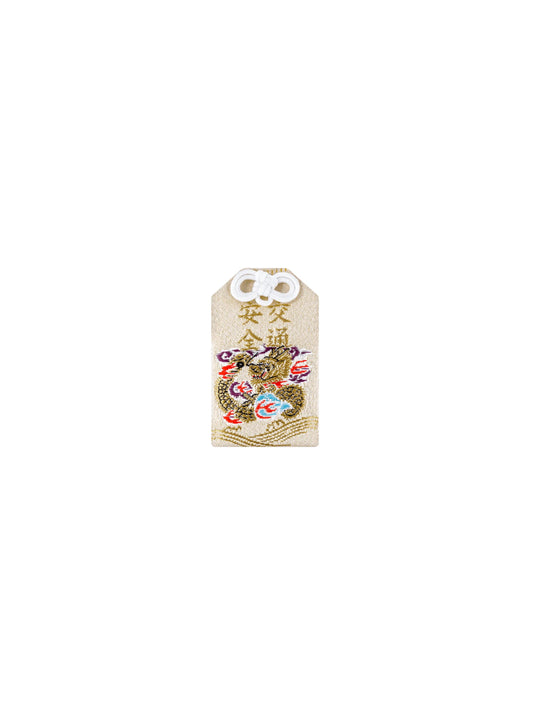 Sensoji Temple Traffic Safety Omamori Beige