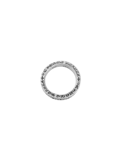 Chrome Hearts 3mm Fxxk You Spacer Ring Silver