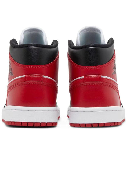 Air Jordan 1 Mid Alternate Bred Toe (W) BQ6472-079