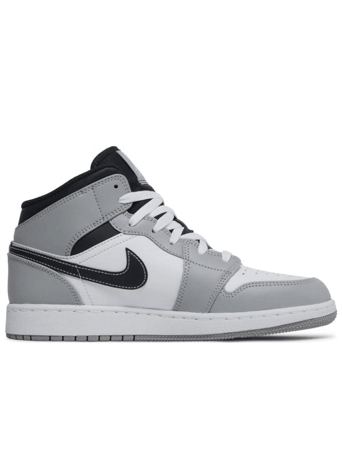 Air Jordan 1 Mid Light Smoke Grey (GS)  554725-078