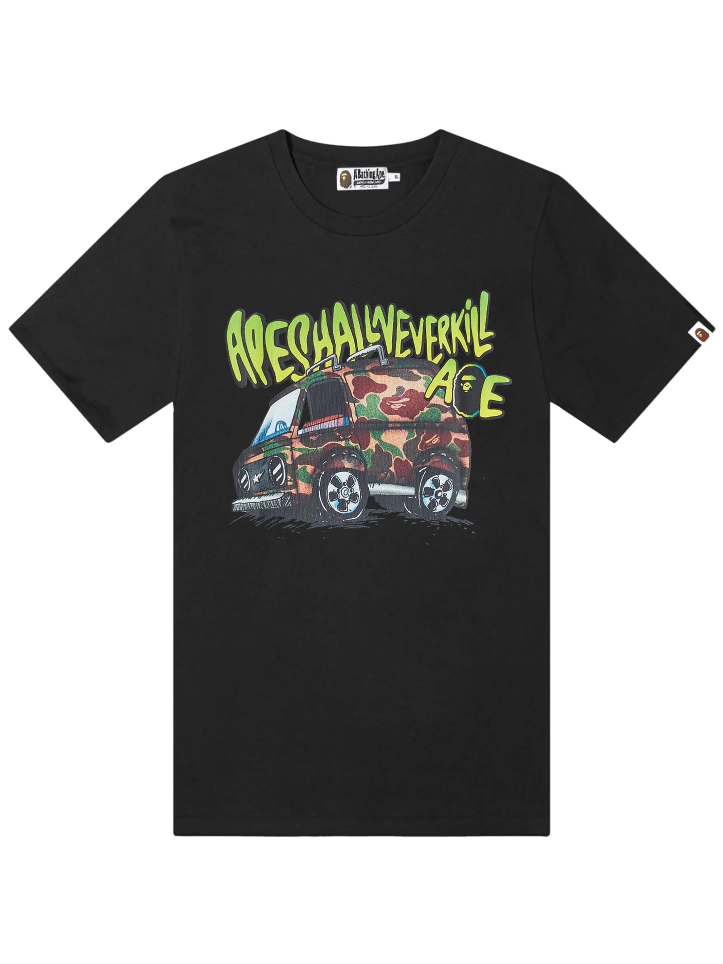 A BATHING APE BAPE Car Graphic Tee Black