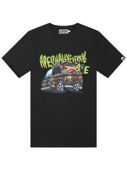 A BATHING APE BAPE Car Graphic Tee Black