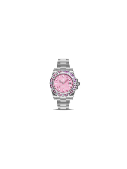 BAPE Type 1 Crystal Stone BAPEX Watch Pink