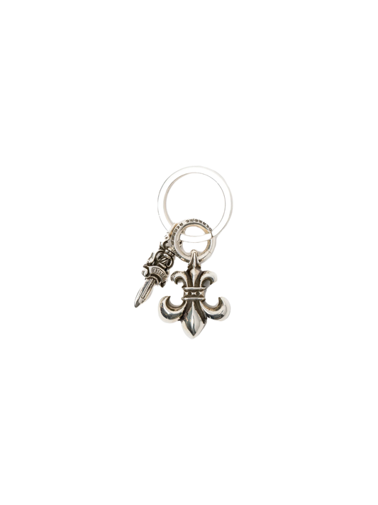 Chrome Hearts Bs Fleur And Dagger Sliver Key Ring