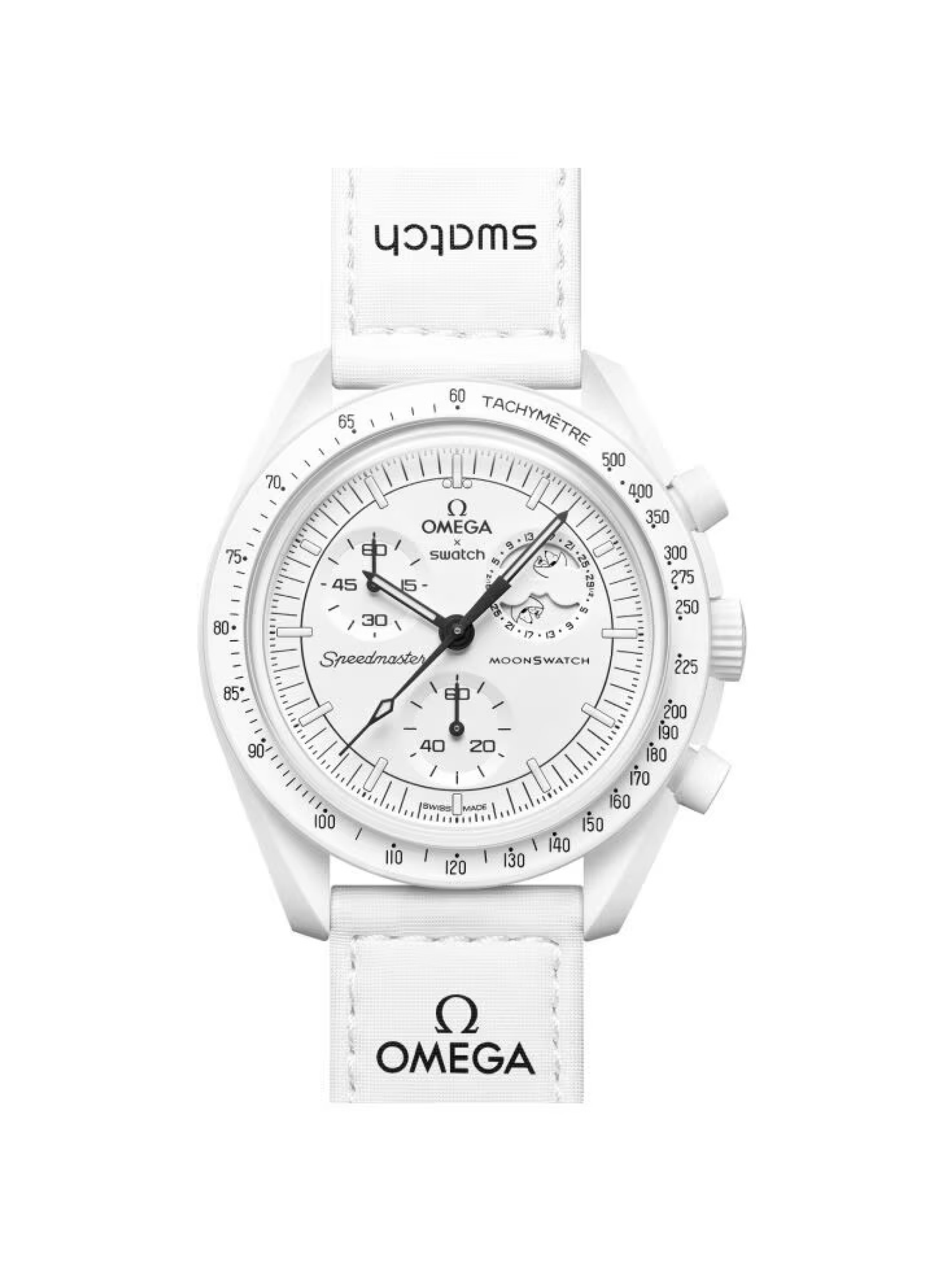 Swatch x Omega Snoopy Mission to the Moonphase White – THEPARKS