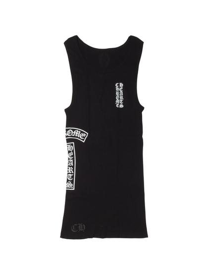 Chrome Hearts Ribbed Tank Top Black