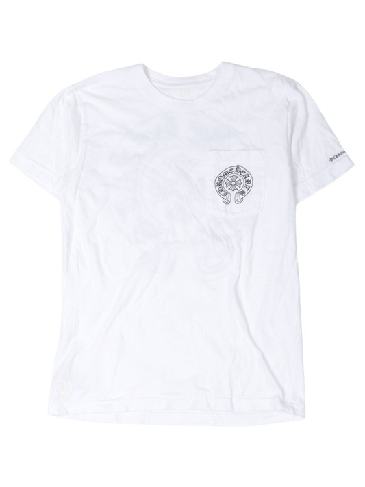 Chrome Hearts Horseshoe Logo Pocket Tee White