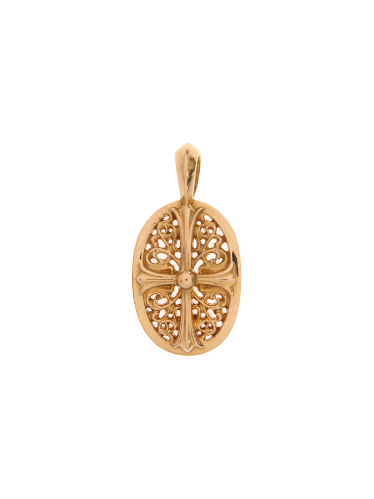 Chrome Hearts 22K Gold CLSC OVAL Pendant