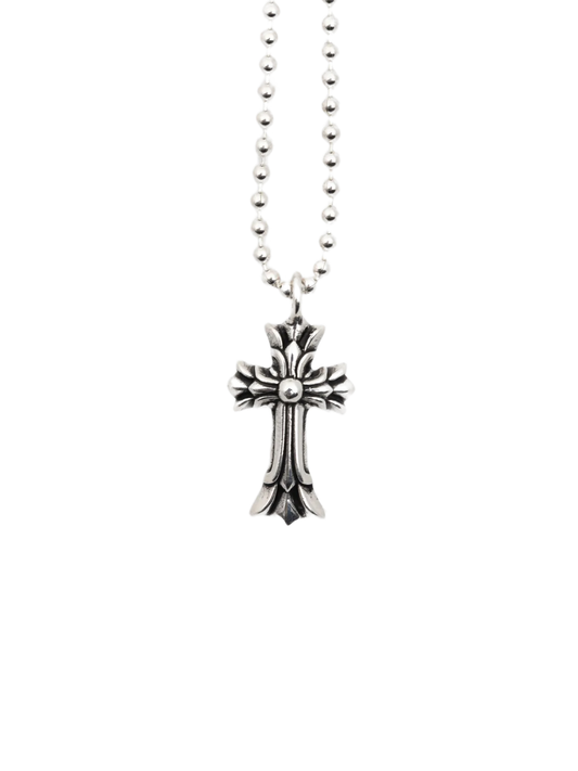 Chrome Hearts Double Cross Silver Pendant