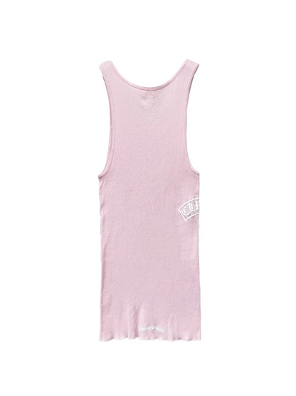 Chrome Hearts T Shape Logo Tank Top Pink