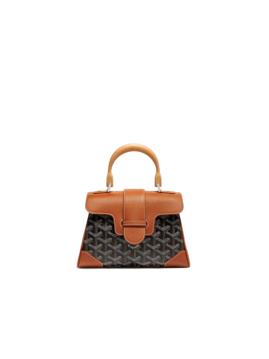 Goyard Mini Saigon Bag Black & Tan