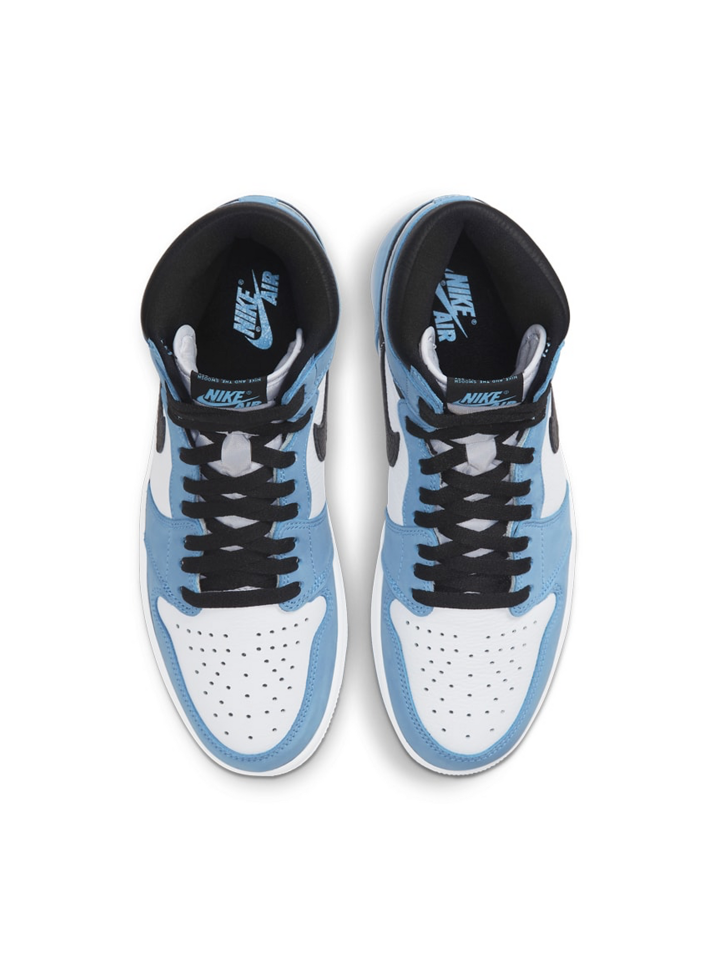 Air Jordan 1 Retro High White University Blue Black 555088-134