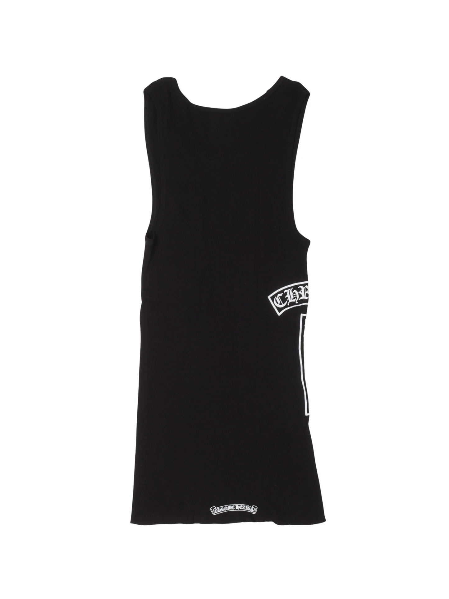 Chrome Hearts Ribbed Tank Top Black