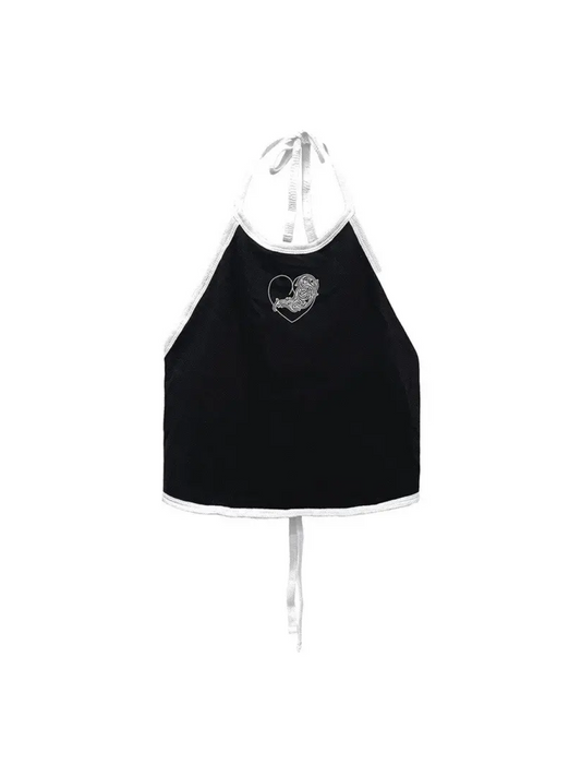 Chrome Hearts Roller Skates Halter Top Black