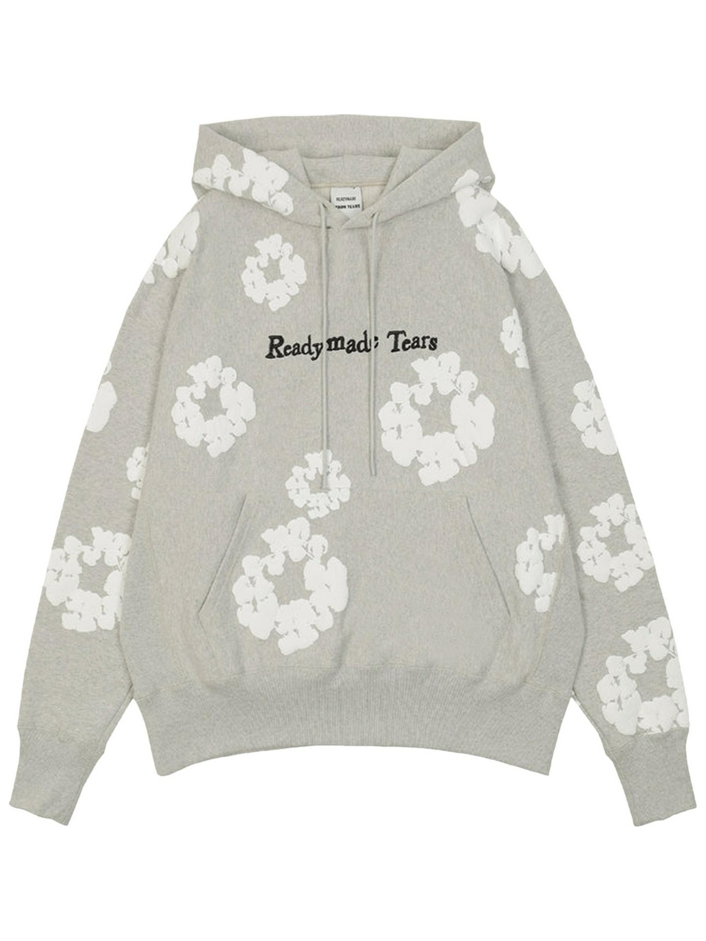 READYMADE x Denim Tears Cotton Wreath Hoodie Grey/White