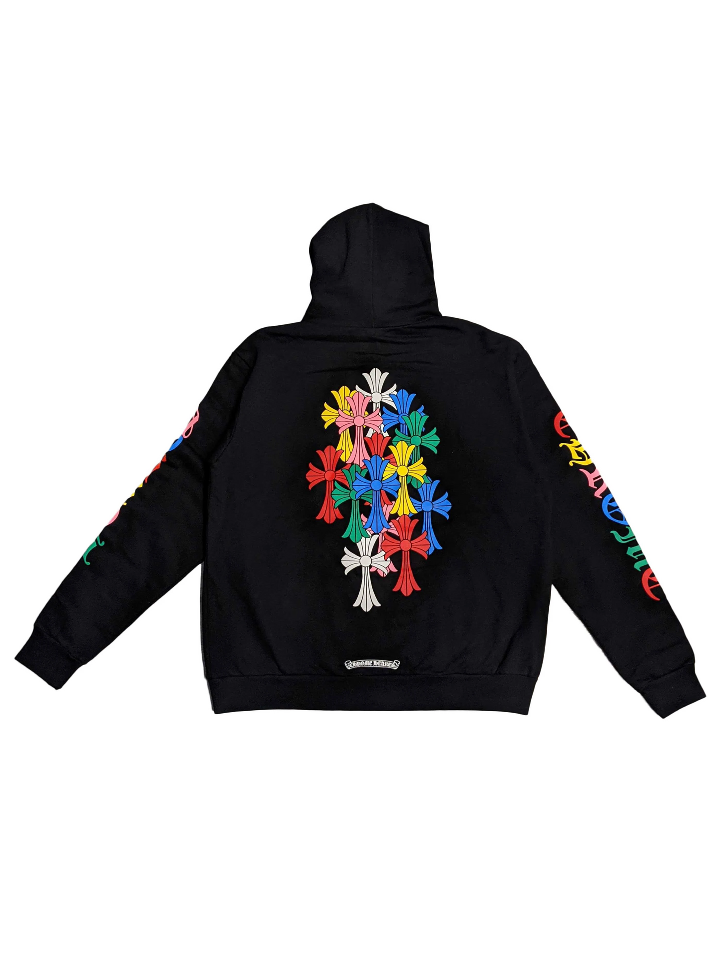 Chrome Hearts Multicolor Cross Cemetery Black Zip Hoodie