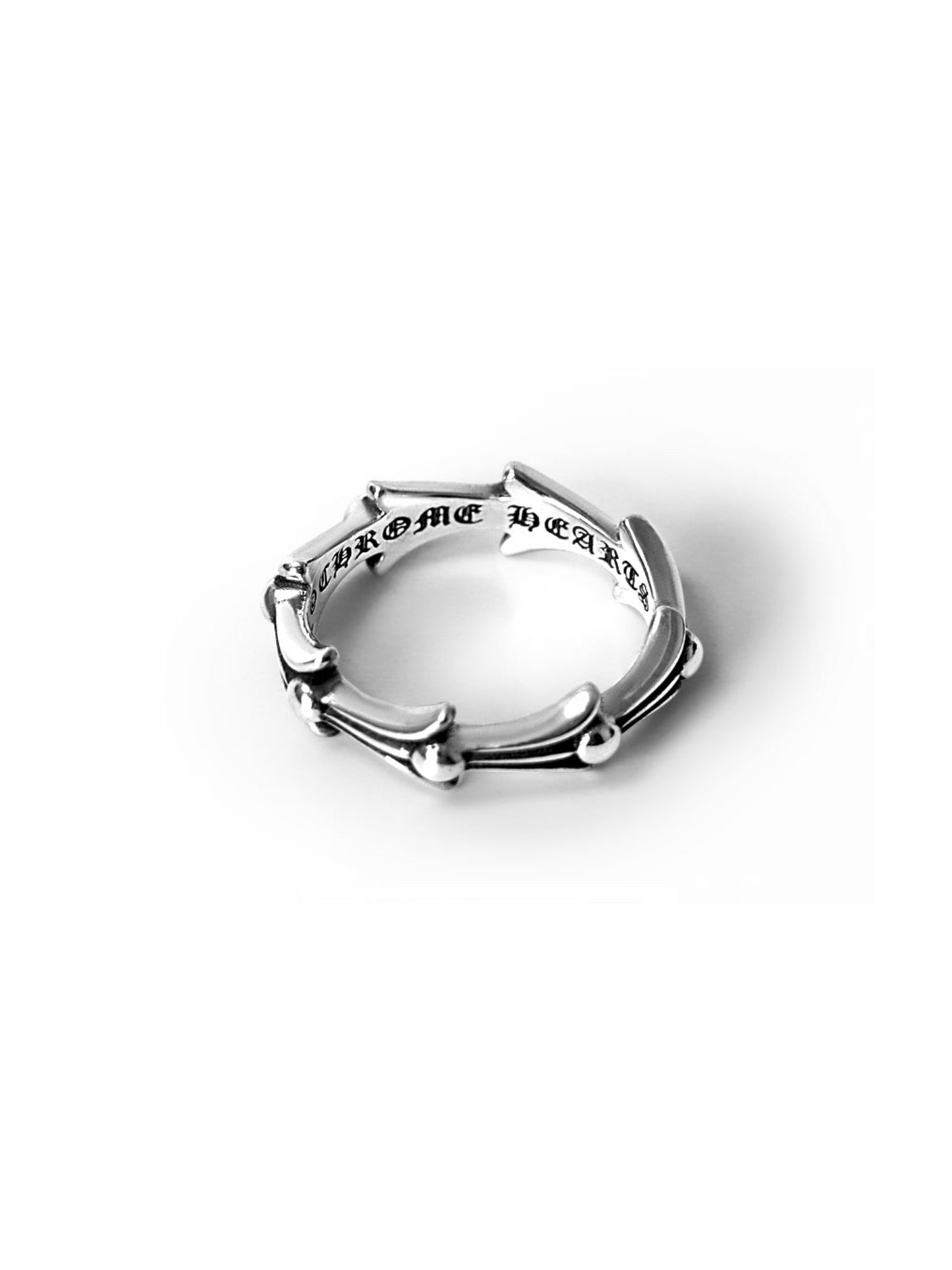 Chrome Hearts Silver Fish Bone Ring