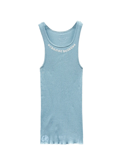 Chrome Hearts Love You Tank Top Baby Blue