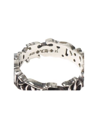Chrome Hearts Spellout Ring Silver
