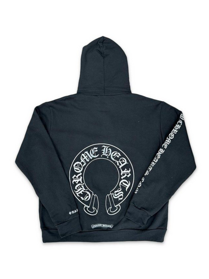 Chrome Hearts Silver Glitter Hoodie Black