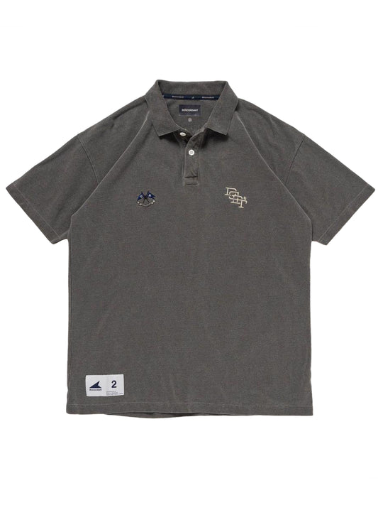 DESCENDANT Club Polo SS Pigment Dye Grey