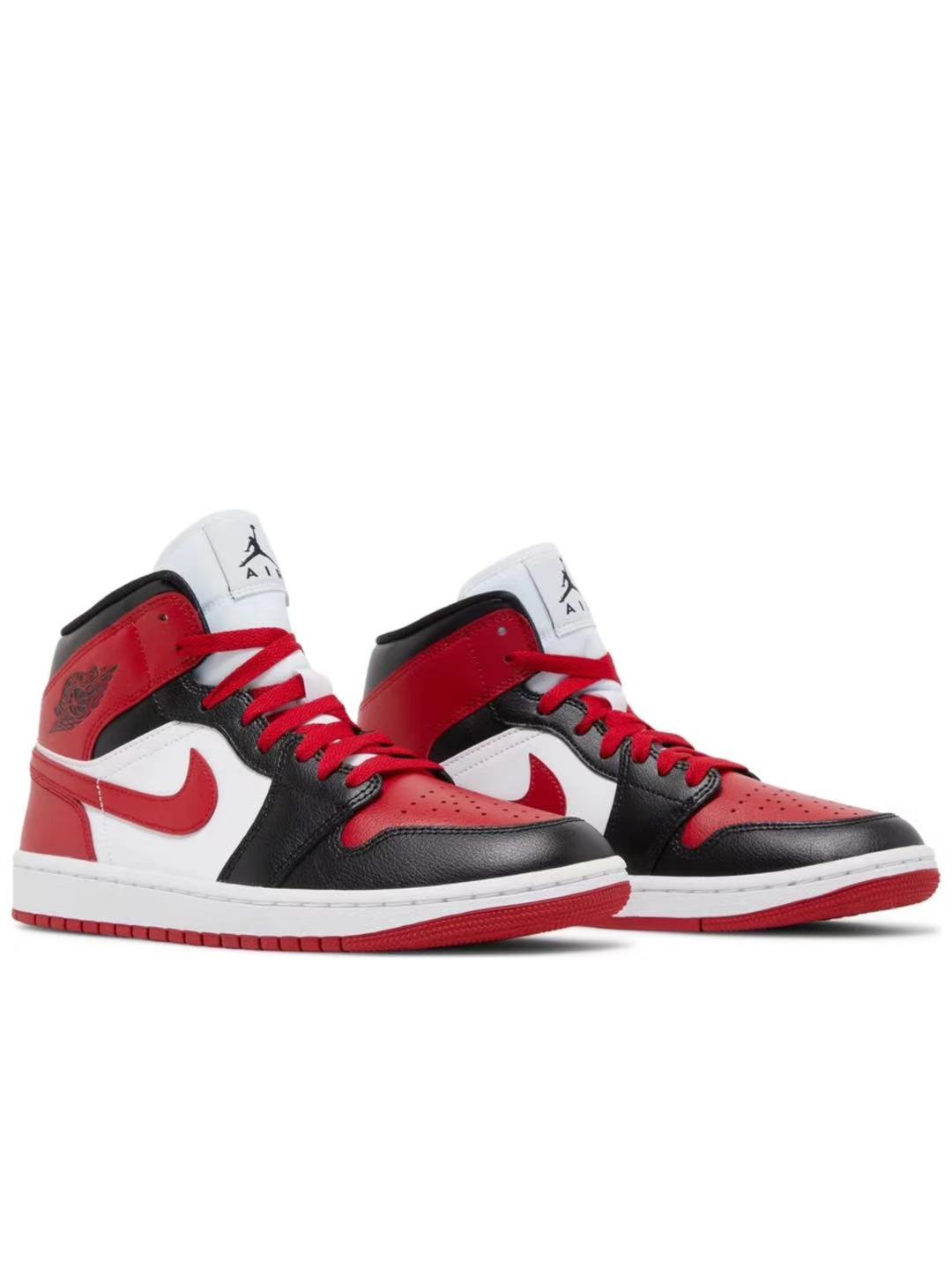 Air Jordan 1 Mid Alternate Bred Toe (W) BQ6472-079