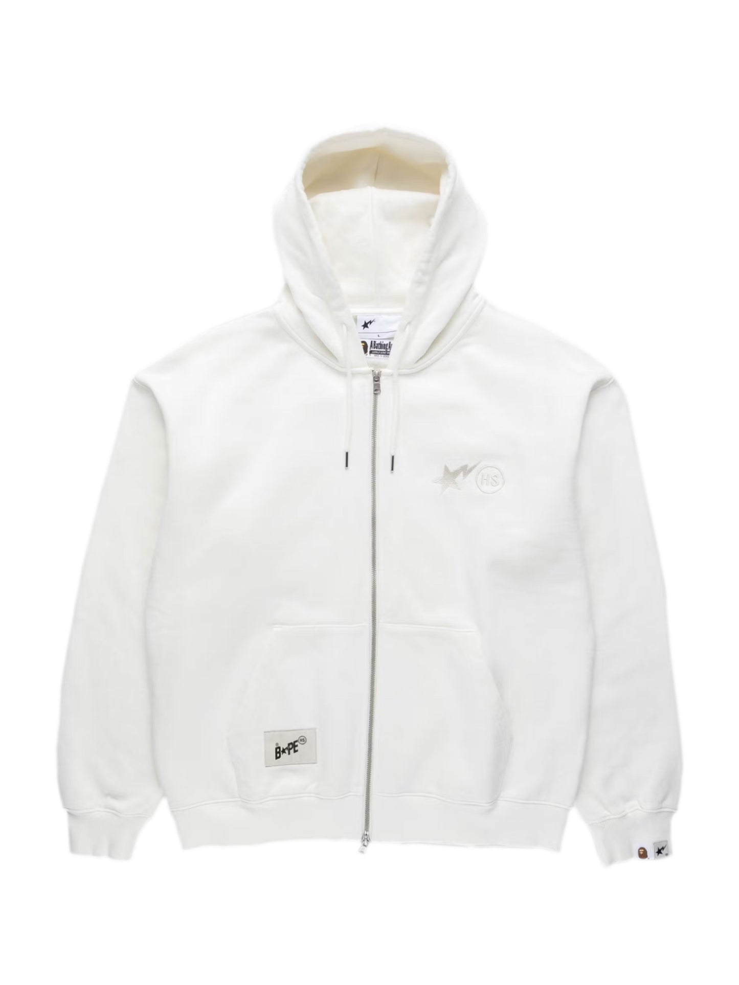 BAPE® X HIGHSNOBIETY FULL ZIP HOODIE White