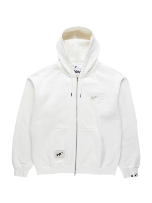 BAPE® X HIGHSNOBIETY FULL ZIP HOODIE White