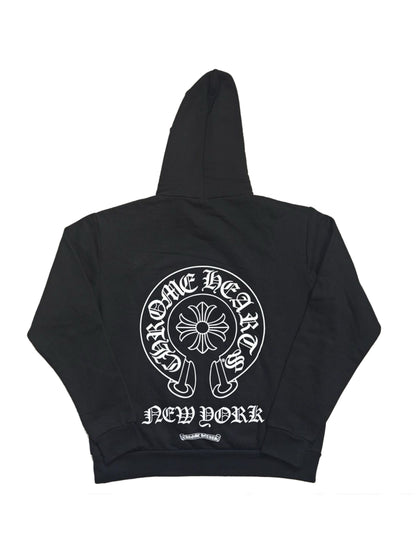 Chrome Hearts Horseshoe Logo Hoodie New York Exclusive Black