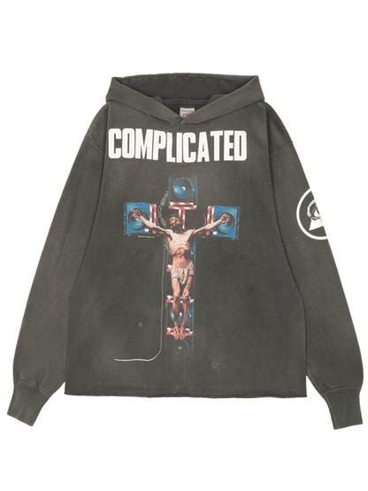 Saint Michael COMPLICATED HOODIE BLACK