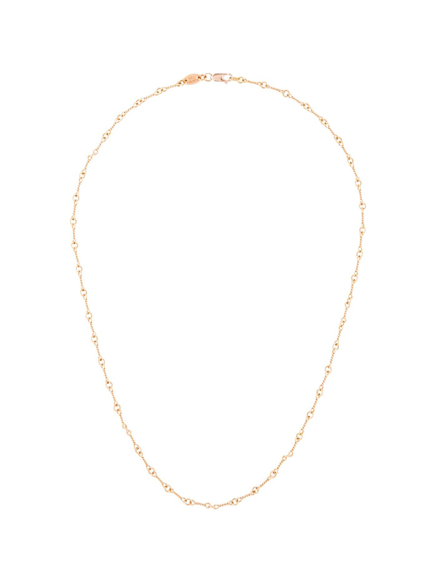 Chrome Hearts 22k Gold Twist Chain Necklace Gold