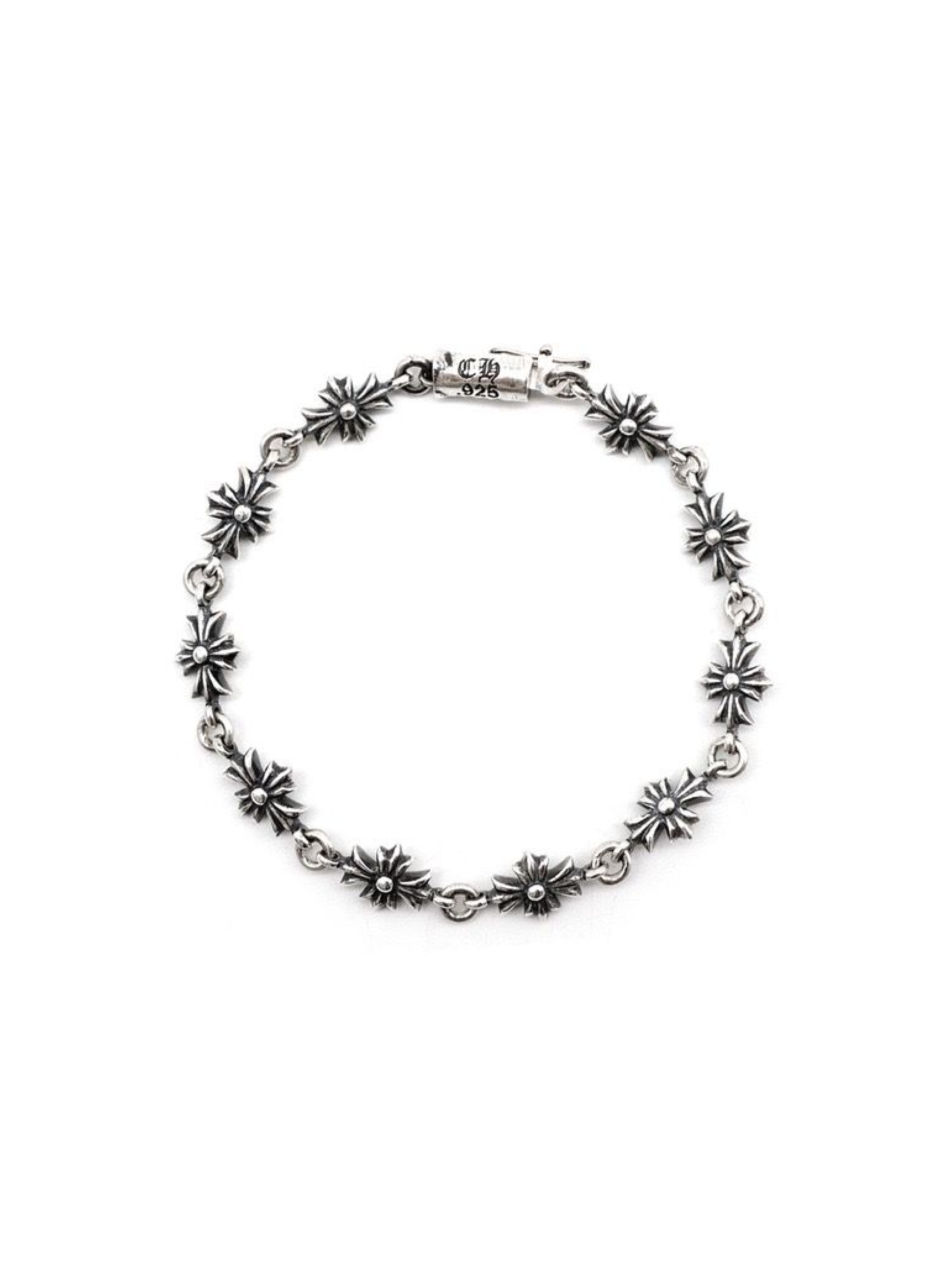 Chrome Hearts Tiny E Plus Silver Bracelet – THEPARKS